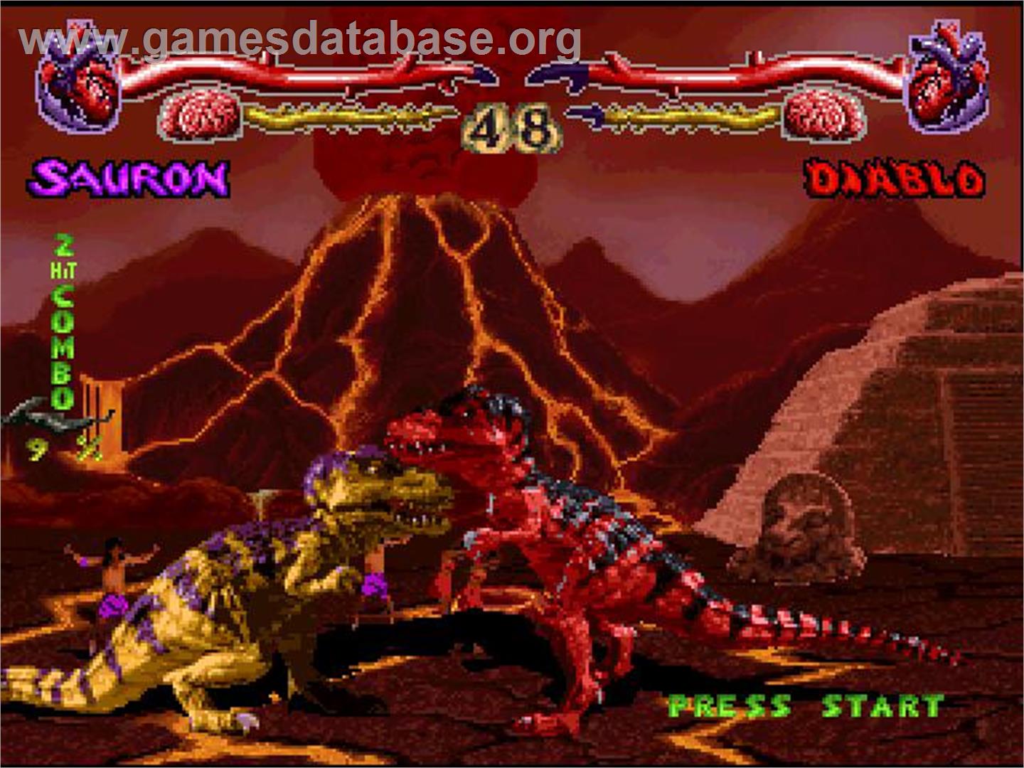 Primal Rage - Sony Playstation - Artwork - In Game