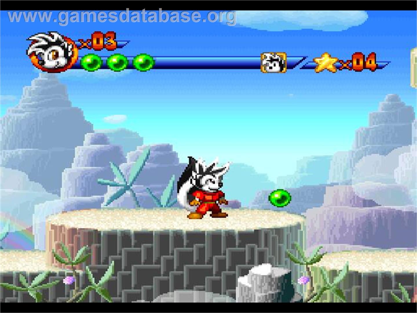 Punky Skunk - Sony Playstation - Artwork - In Game