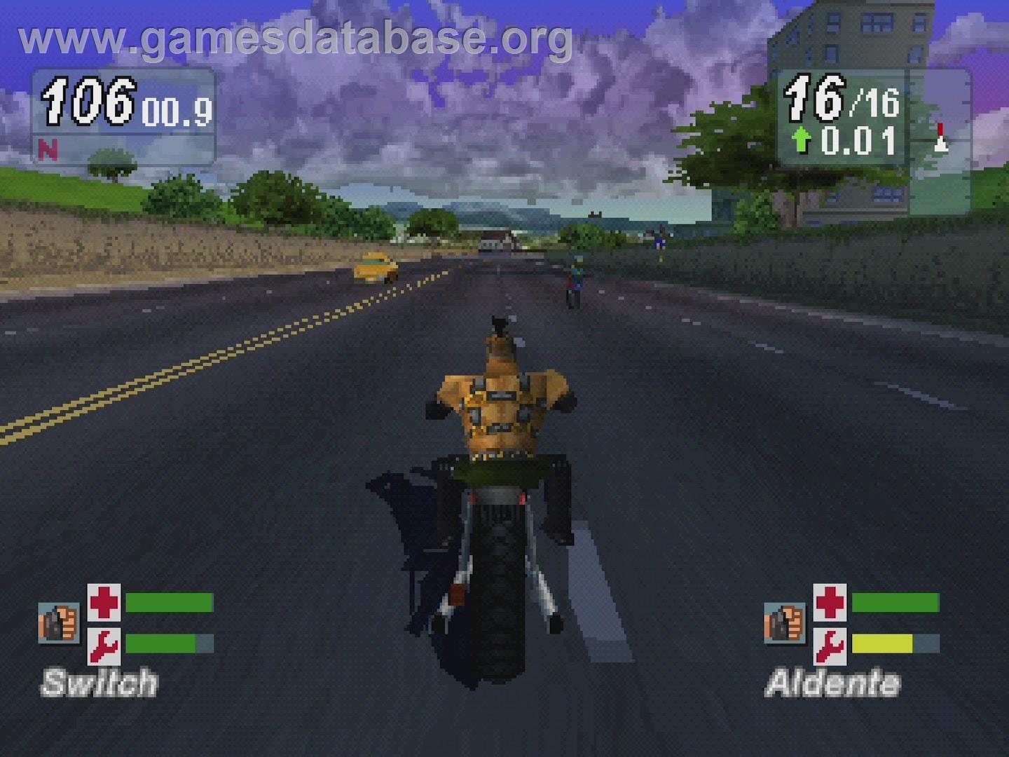 Road Rash - Jailbreak - Sony Playstation - Artwork - In Game