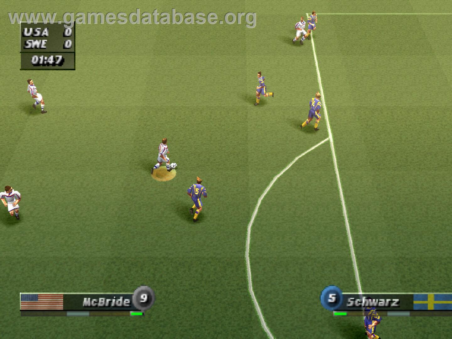 Ronaldo V-football - Sony Playstation - Artwork - In Game