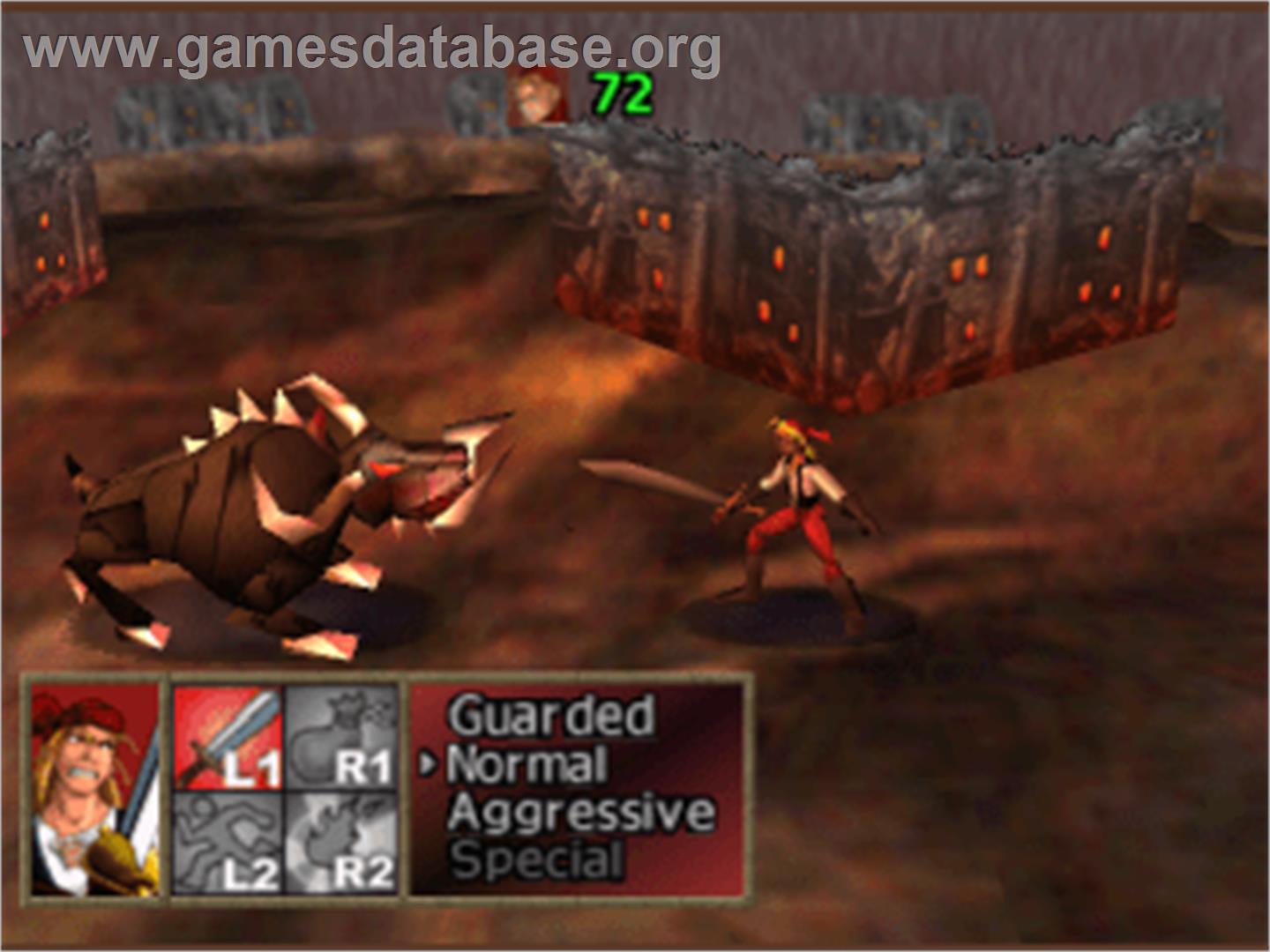 Shadow Madness - Sony Playstation - Artwork - In Game