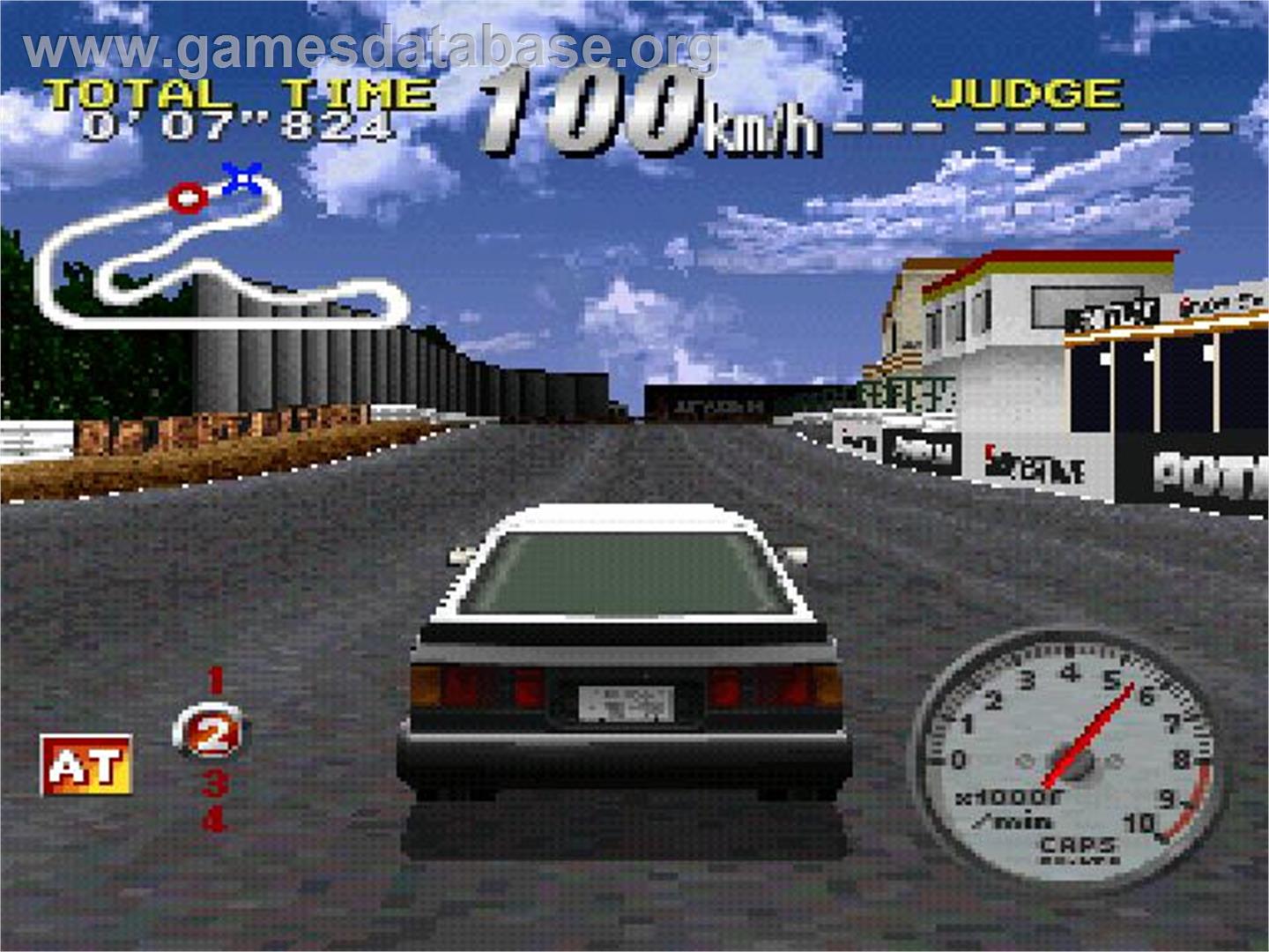 Shutokou Battle Gaiden - Super Technic Challenge - Drift King E No Michi - Sony Playstation - Artwork - In Game