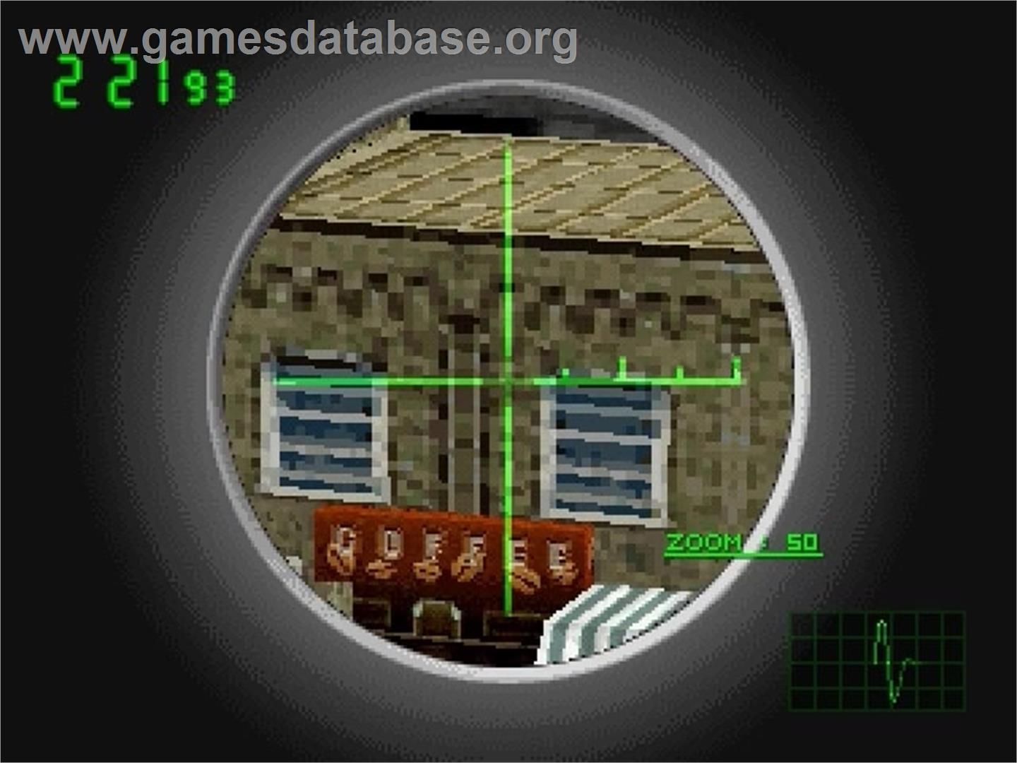 Sniper (simple 1500 Series), The - Sony Playstation - Artwork - In Game