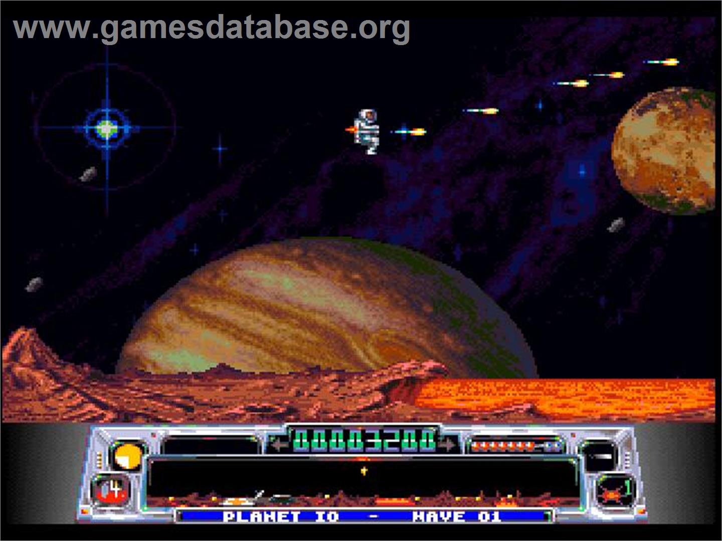 Super Dropzone - Intergalactic Rescue Mission - Sony Playstation - Artwork - In Game