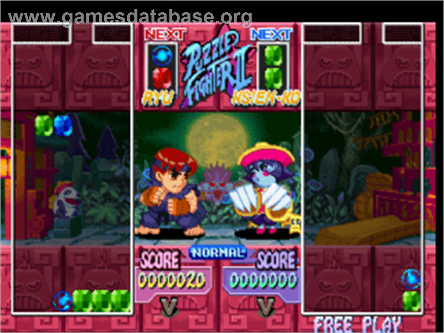 Super Puzzle Fighter II Turbo - Sony Playstation - Artwork - In Game