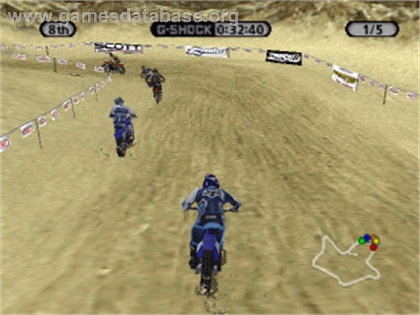 Supercross Circuit - Sony Playstation - Artwork - In Game