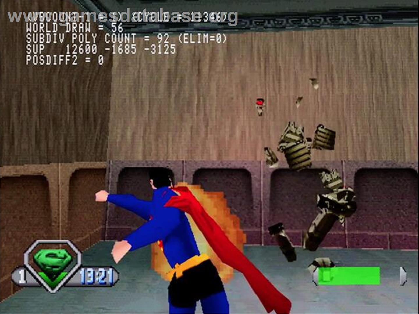 Superman - Sony Playstation - Artwork - In Game