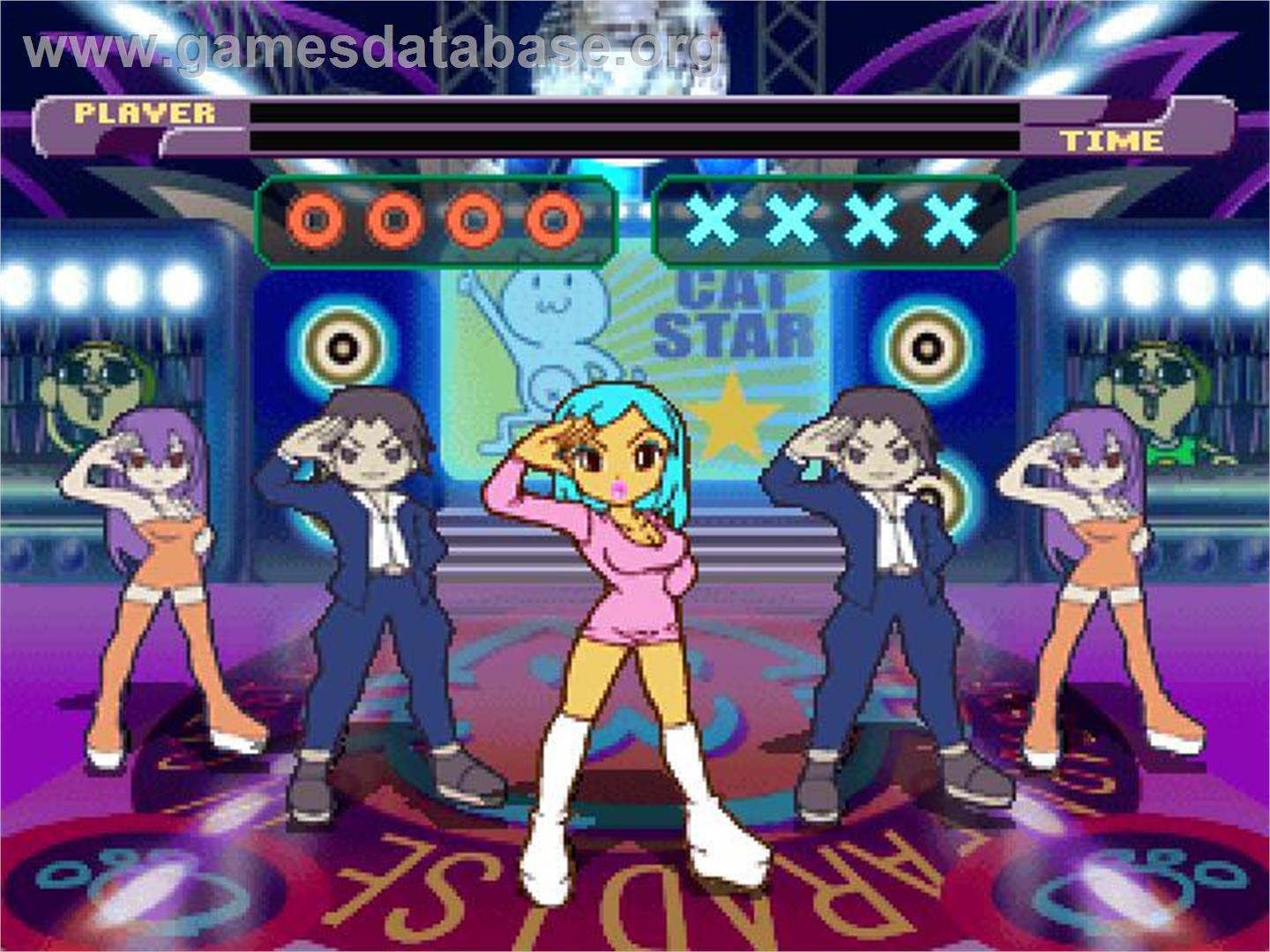 Superstar Dance Club - #1 Hits!!! - Sony Playstation - Artwork - In Game