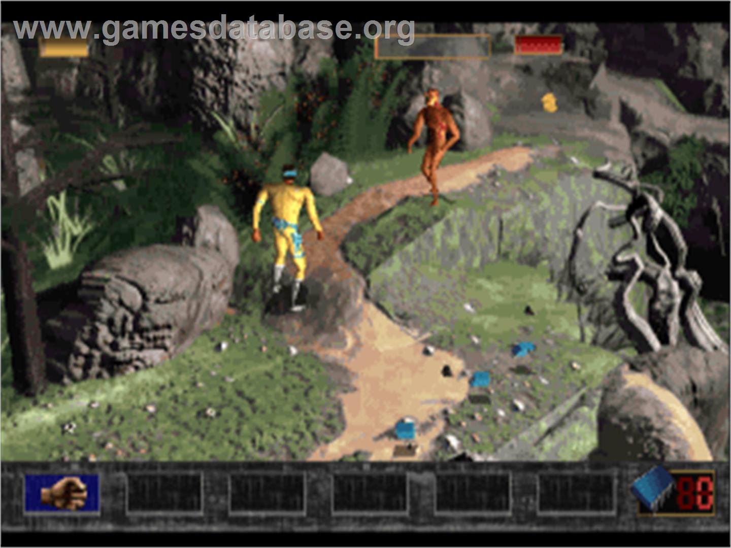 Time Commando - Sony Playstation - Artwork - In Game
