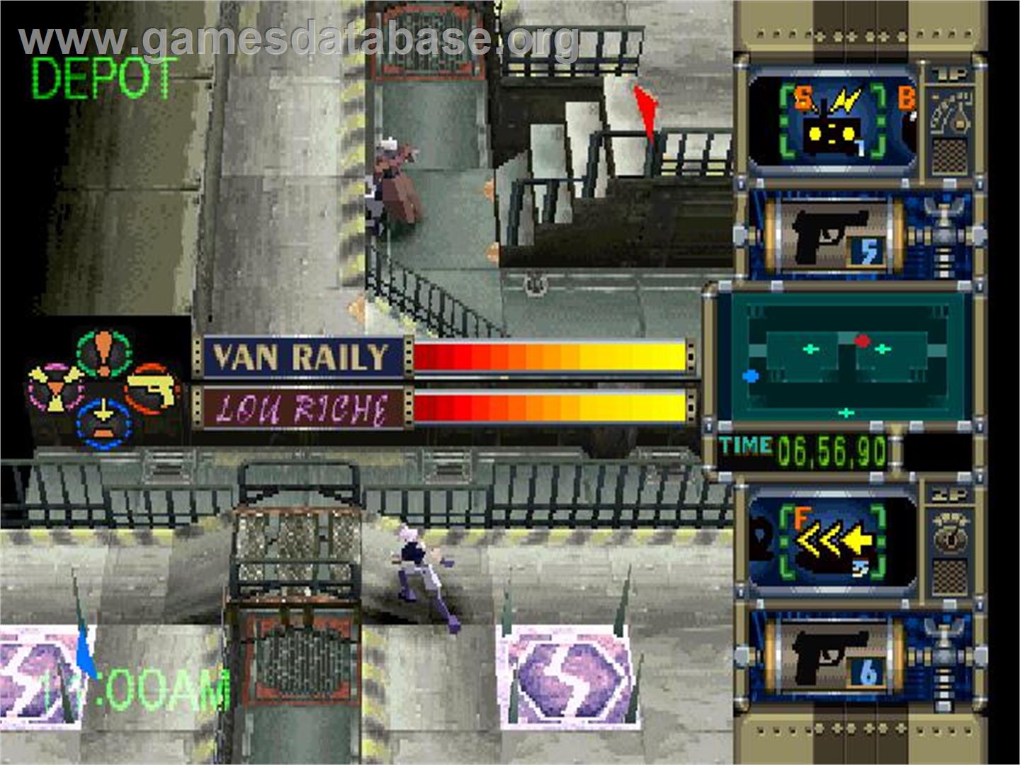 Trap Gunner - Sony Playstation - Artwork - In Game