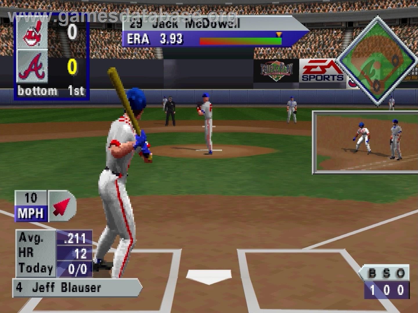 Triple Play 97 - Sony Playstation - Artwork - In Game
