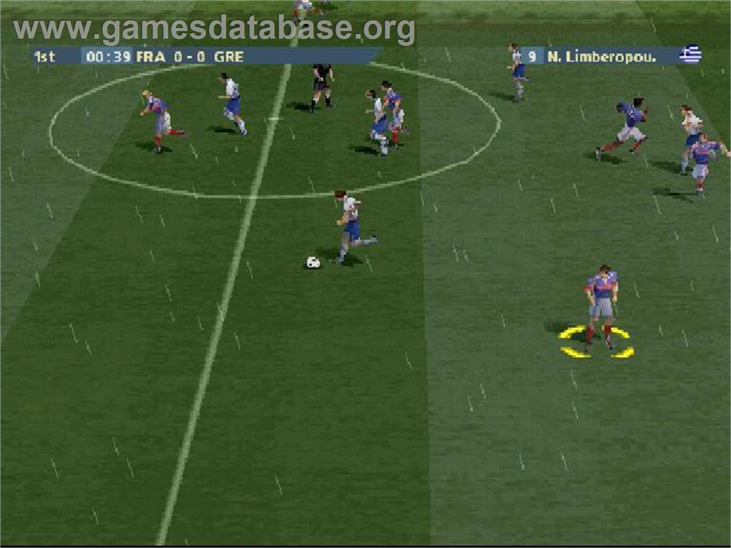 UEFA Euro 2000 - Sony Playstation - Artwork - In Game