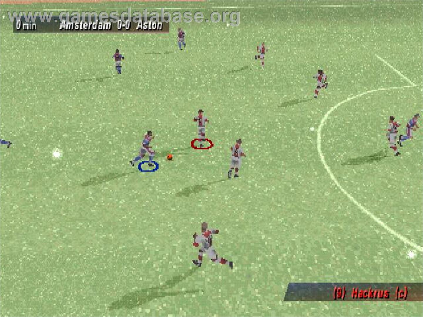 Uefa Striker - Sony Playstation - Artwork - In Game
