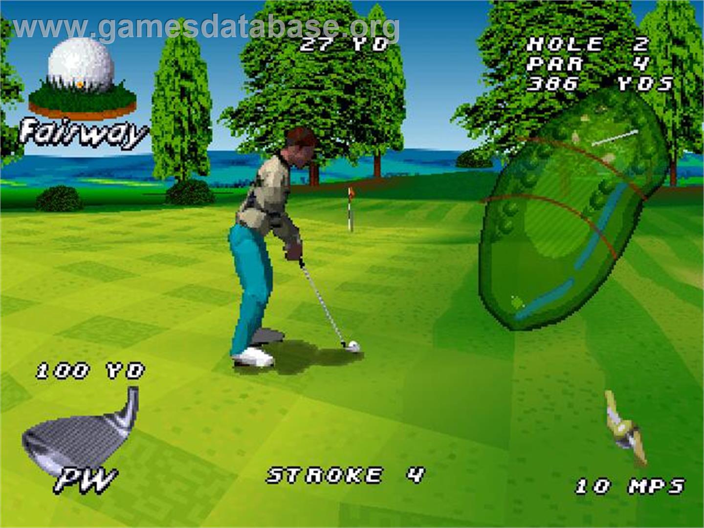 Virtual Golf - Sony Playstation - Artwork - In Game
