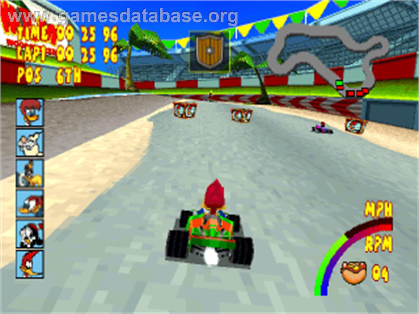 Woody Woodpecker Racing - Sony Playstation - Artwork - In Game