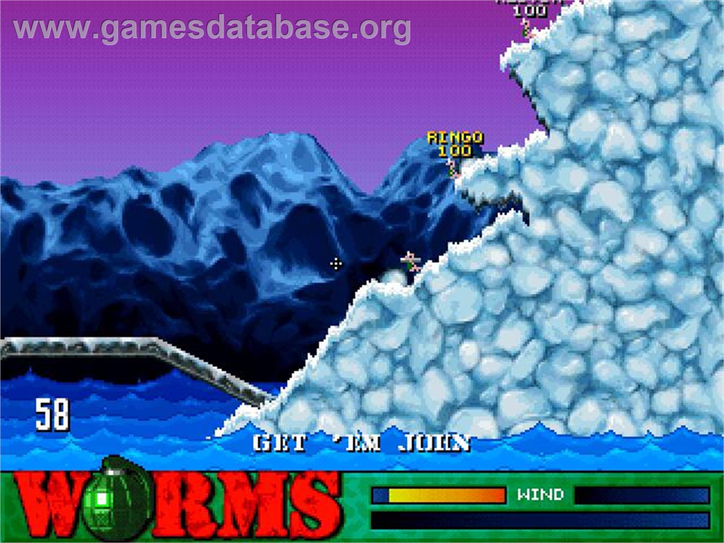 Worms - Sony Playstation - Artwork - In Game