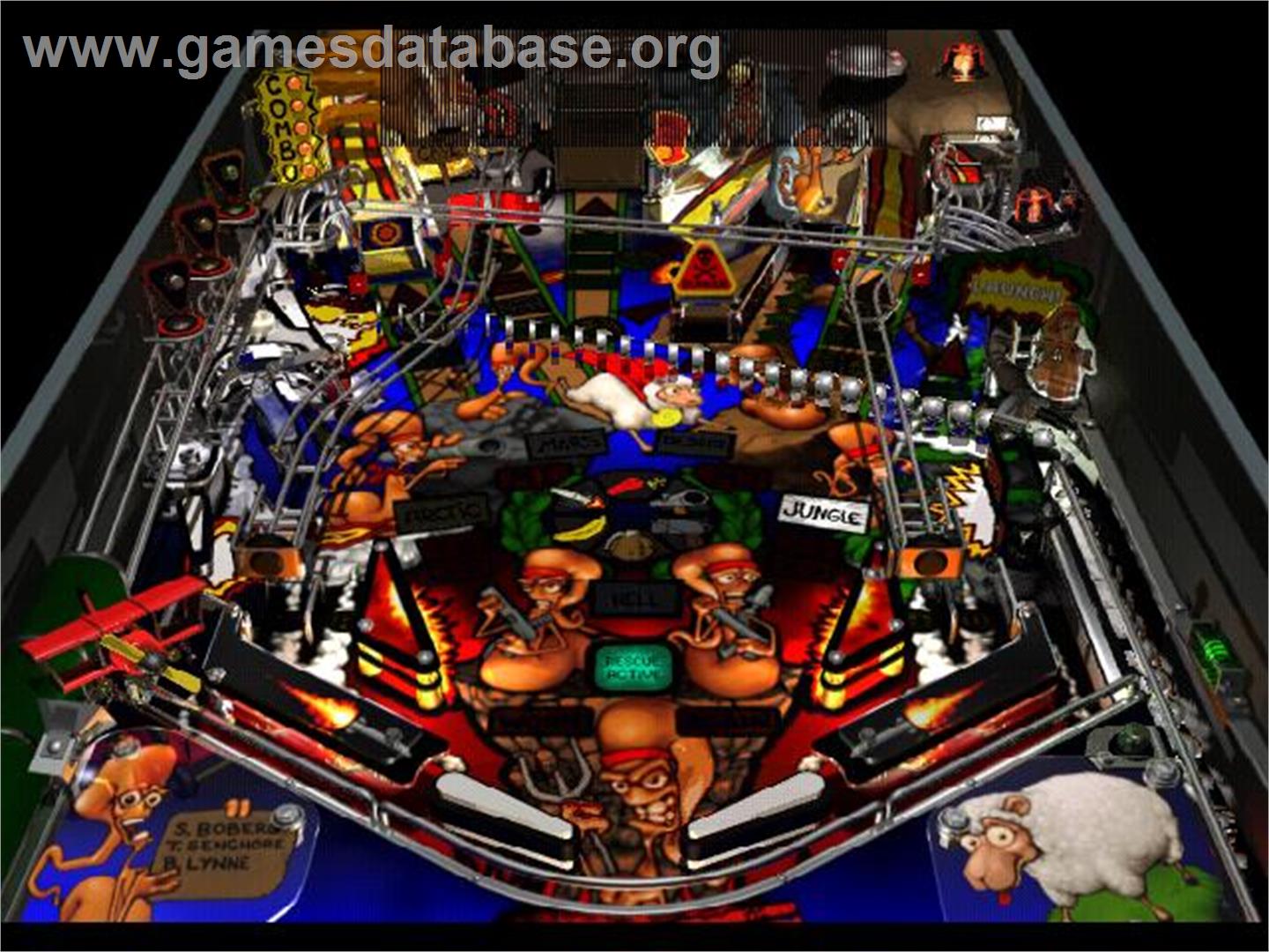 Worms Pinball - Sony Playstation - Artwork - In Game