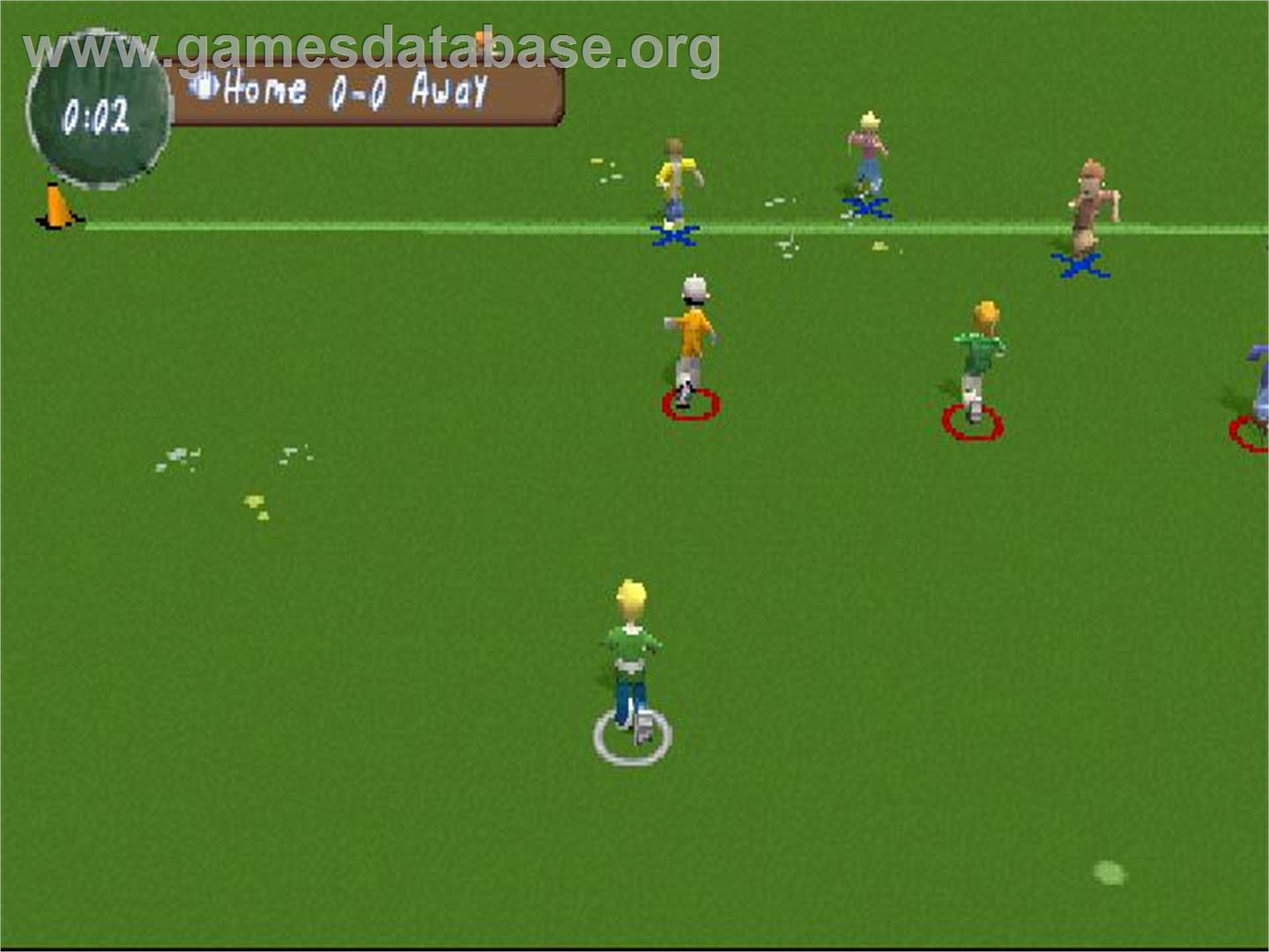 Xs Junior League Football - Sony Playstation - Artwork - In Game