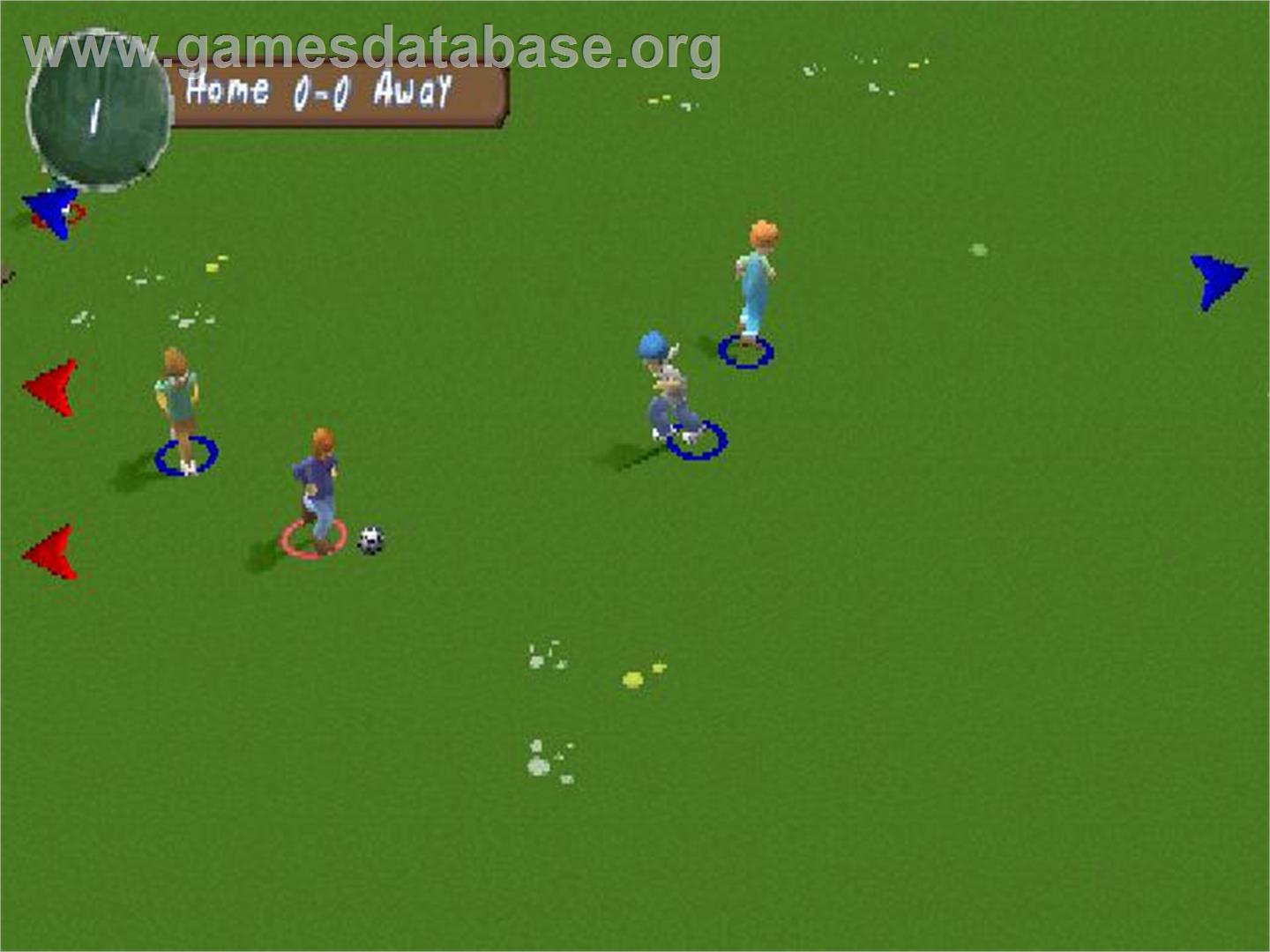 Xs Junior League Soccer - Sony Playstation - Artwork - In Game