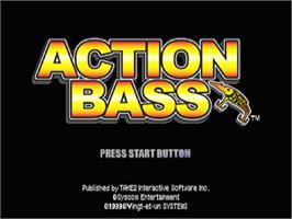 Title screen of Action Bass on the Sony Playstation.