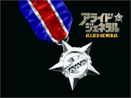 Title screen of Allied General on the Sony Playstation.