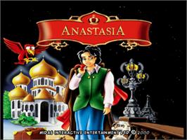 Title screen of Anastasia on the Sony Playstation.