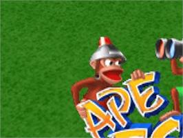Title screen of Ape Escape on the Sony Playstation.
