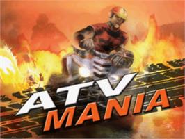 Title screen of Atv Mania on the Sony Playstation.