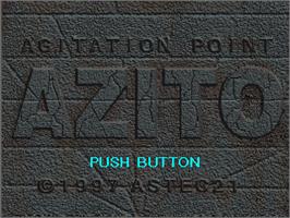 Title screen of Azito on the Sony Playstation.