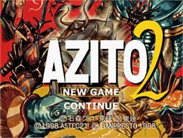 Title screen of Azito 2 on the Sony Playstation.