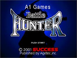 Title screen of Battle Hunter on the Sony Playstation.