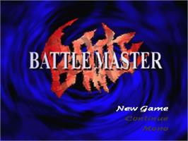 Title screen of Battle Master on the Sony Playstation.