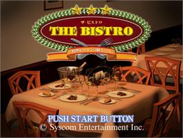 Title screen of Bistro - Ryouri And Wine No Shokunin Tachi, The on the Sony Playstation.