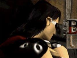 Title screen of Blood Lines on the Sony Playstation.