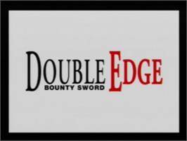 Title screen of Bounty Sword - Double Edge on the Sony Playstation.