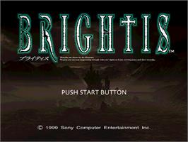 Title screen of Brightis on the Sony Playstation.