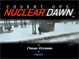Title screen of Chase the Express on the Sony Playstation.