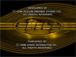 Title screen of Chill on the Sony Playstation.
