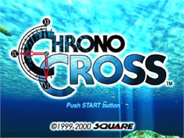 Title screen of Chrono Cross on the Sony Playstation.
