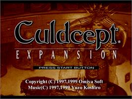 Title screen of Culdcept - Expansion Plus on the Sony Playstation.
