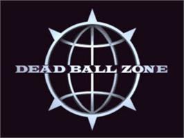 Title screen of DBZ: Dead Ball Zone on the Sony Playstation.