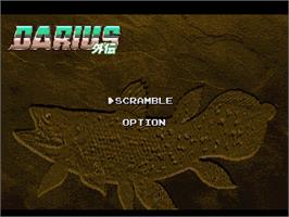 Title screen of Darius Gaiden on the Sony Playstation.