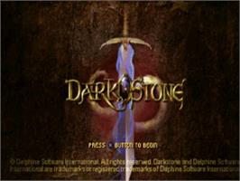 Title screen of Darkstone on the Sony Playstation.
