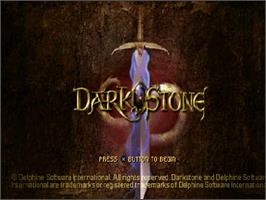 Title screen of Darkstone - Evil Reigns on the Sony Playstation.