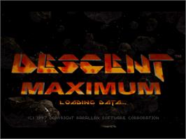 Title screen of Descent 2 on the Sony Playstation.