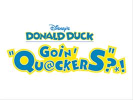 Title screen of Disney's Donald Duck: Goin' Quackers on the Sony Playstation.