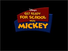 Title screen of Disney Learning - Mickey on the Sony Playstation.