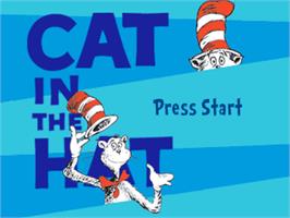 Title screen of Dr Seuss - The Cat In The Hat on the Sony Playstation.