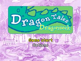 Title screen of Dragon Tales - Dragonseek on the Sony Playstation.