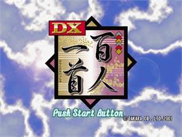 Title screen of Dx Hyakunin Isshu on the Sony Playstation.